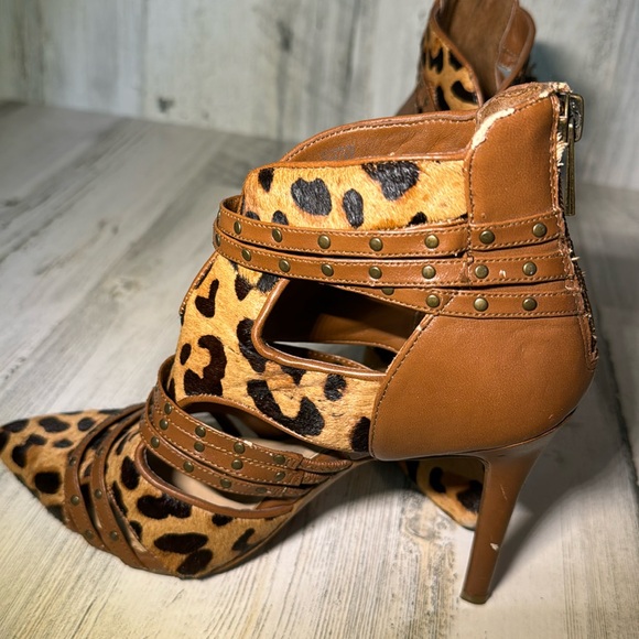 Jessica Simpson Animal Print Heels Size 7M - Picture 8 of 16